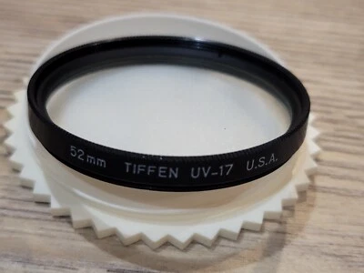 Tiffen 52mm UV 17 Filter MFR #52UV17 USA - Image 1 of 2