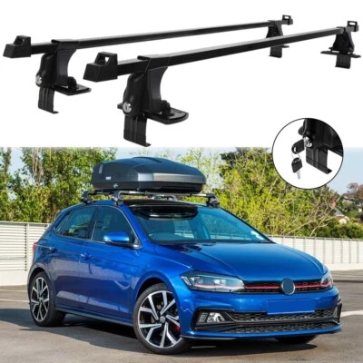 54" Top Roof Rack Cross Bar Luggage Carrier W/Lock For Volkswagen Polo 2003-2024 Foto 1 de 4