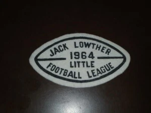 ORIGINAL 1964 JACK LOWTHER LITTLE FOOTBALL LEAGUE PATCH (MICHIGAN) - Picture 1 of 1