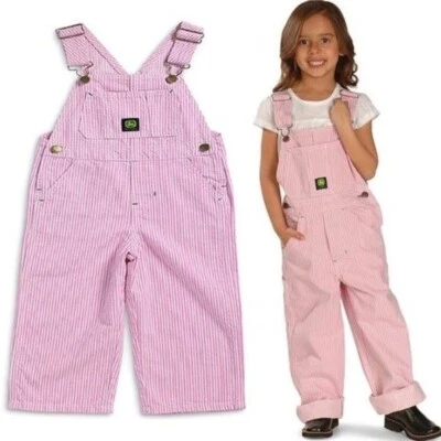 John Deere Bebé Niño Pequeño Rosa Rayas Talla 3 T Foto 1 de 4