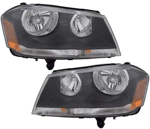 For Dodge Avenger 2008-2010, 2012-2014 R/T Halogen Headlamps with Bulbs-CAPA - Picture 1 of 8
