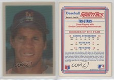 1986 Sportflics Steve Sax Pete Rose Darryl Strawberry #56