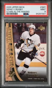 2005-06 Upper Deck SIDNEY CROSBY Stars In The Making RC #SM1 PSA9 - Picture 1 of 3