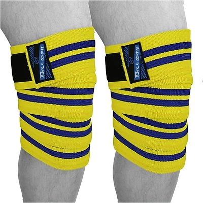 Power Weight Lifting Knee Wraps Support Sleeves Gym Pads Fist Strap Training  - Image 1 of 2