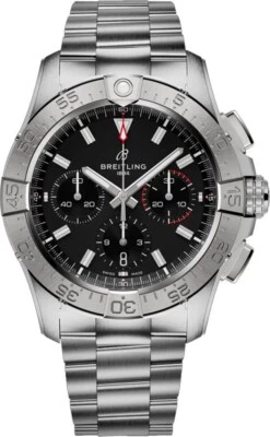 Breitling Avenger B01 Black Dial Chronograph 42 Steel Men's Watch AB0146101B1A1 - Image 1 of 4