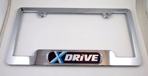 X-Drive ABS Chrome Plated License Plate Frame free caps and washers - Foto 1 di 5