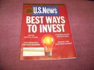 U.S. News Magazine Vintage 1993 Best Ways To Invest / Interview Bill Clinton - Image 1 of 4