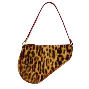 Bolso de hombro DIOR Saddle vintage pelo de pony leopardo - Imagen 1 de 16