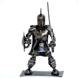 One-Of-A-Kind Spartan Scrap Metal Sculpture | Home Decor | Unique Christmas Gift - Picture 1 of 7