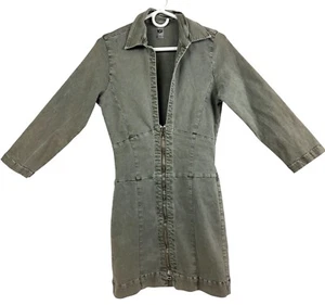 NSF Women Dress Small Open Top Zip Bottom Denim L/S RARE Prototype SAMPLE NWOT - Picture 1 of 12