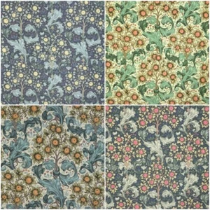 PU Coated Water Repellent Fabric William Morris Digital Orchid Floral Flower - Picture 1 of 13