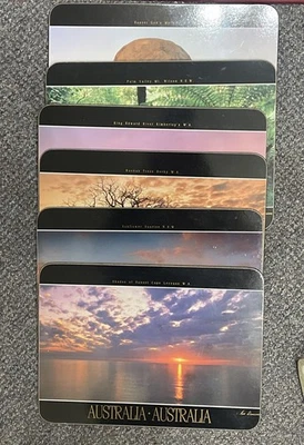 Set/6 Jason Products Placemats Australia Wide Ken Duncan Panographs Cork Back - Image 1 of 4