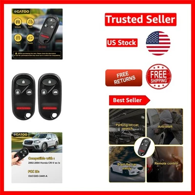 Replacement Key Fob for 2002-2004 Honda CR-V Ex Lx – Easy Programming Included Foto 1 de 4