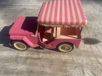 Vintage Tonka Pressed Steel Pink Surrey Jeep - Image 1 of 4
