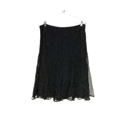 Falda Jones New York Negra Lunares Línea A - Talla 16 Foto 1 de 4