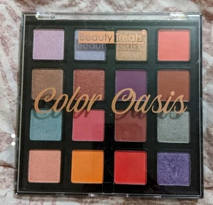 Beauty Treats Color Oasis 16 palette ombretti opachi brillanti multicolore shimmer - Foto 1 di 2