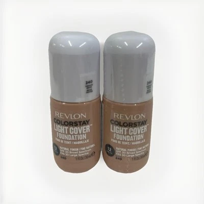 Revlon Colorstay Light Cover Foundation #240 Medium Beige SPF 30 SET of 2 | New - Image 1 of 3