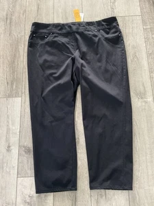 RUBY RD. Pantalone donna nero elasticizzato. Vita 46". Cucitura interna 30,5". Taglia 24W. NUOVO. - Foto 1 di 6