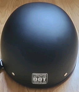 Street & Steel Mulholland Motorcyle Helmet Matte Black Size Large - Bild 1 von 9