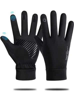 Guantes de Invierno Hombres Mujeres - Guantes Térmicos a Prueba de Viento para Correr Pantalla Táctil, Unise... Foto 1 de 4