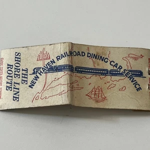 The Shore Line Route Dining Car Service Tenderay Beef Matchbook Cover TB6-MB1-4 - Picture 1 of 2