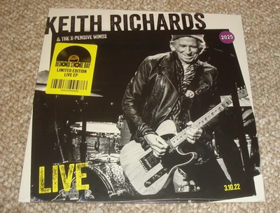 Keith Richards and the X-Pensive Winos Live 3.10.22. Vinyl EP Record NEW. RSD - Image 1 of 2