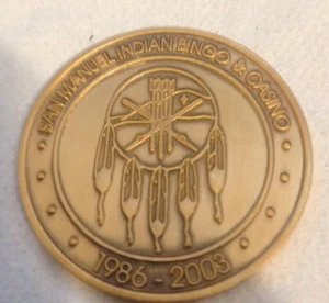 San Manuel Indian Bingo & Casino 17th Anniversary Token Mint Condition In Case! - Picture 1 of 3
