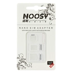 ZESTAW KART SIM ADAPTER NANO MICRO 3 W 1 PACK IGŁA do iPhone 4 5 Samsung HTC - Zdjęcie 1 z 2