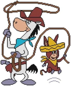 KREUZSTICH + BASTELMUSTER Schnellzeichnung McGraw Sheriff Pferd Baba Looey Deputy - Bild 1 von 14