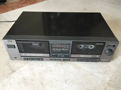 Vintage JVC TD-W253 stereo double cassette deck, 1991 - Imagen 1 de 4