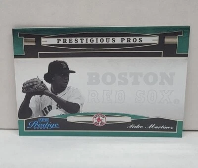PEDRO MARTINEZ 2005 Playoff Prestige Prestigious Pros GREEN /350  Boston RED SOX - Image 1 of 2