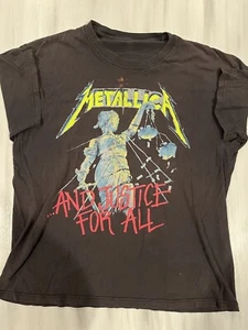 Vintage 90er Jahre Metallica and Justice For All Album Tour Pushead Shirt schwarz L/X-Large? - Bild 1 von 8