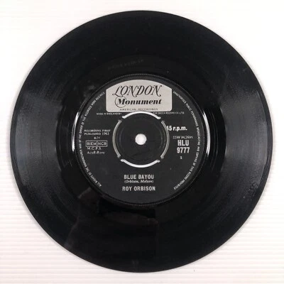 Roy Orbison - Blue Bayou HLU9777 7" Vinyl Record Single - UK Very Good Condition - Image 1 of 4