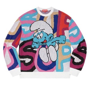 white supreme jumper