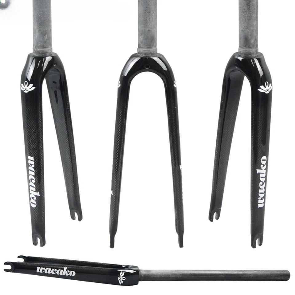 14/16/18/20/22inch BMX Folding Bike Rigid Fork Carbon Fiber Bicycle Front Forks  - Image 1 of 4