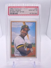 1987 Topps All-Star Glossy Set Of 60 Barry Bonds ROOKIE RC #30 PSA 10 GEM MINT