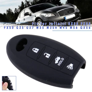 4 Button  For Infiniti EX35 FX50 G37 M45 QX56 Car Remote Key Fob Cover Case - Bild 1 von 4
