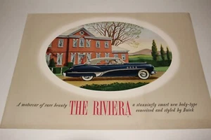 Folleto a color de fábrica de Buick Riviera 1949, original - Imagen 1 de 5