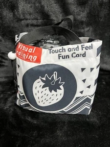 Baby Touch & Feel Soft Flash Cards Made Of Washable Fabric Visual Puzzle NWOT - Picture 1 of 17