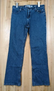 VTG Harley Davidson Jeans Womens Sz 10 (Fits 33x31) Bootcut Denim Biker Stretch - Picture 1 of 14
