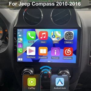 10.1" Android 13 Carplay Car Stereo Radio GPS For Jeep Patriot Compass 2010-2016 - Picture 1 of 14