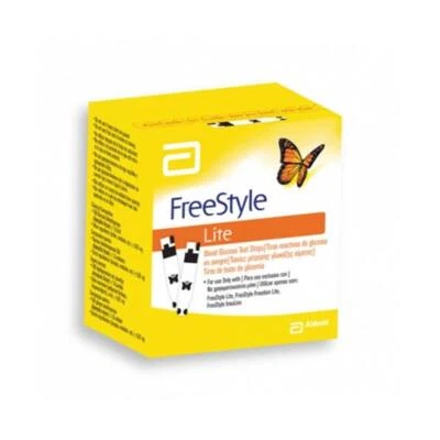 Abbott FreeStyle Lite Strisce Test Glicemia, 25 Strisce