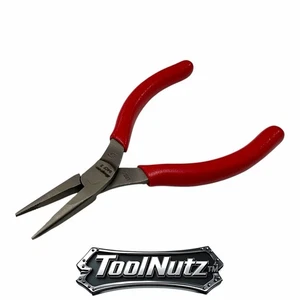 Snap-on Tools NEW 94CF 5" RED Soft Grip Rounded Jaw Mini Needle Nose Pliers USA - Bild 1 von 12