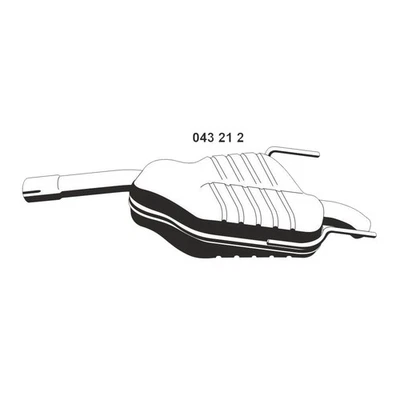 ERNST 043212 Marmitta per OPEL Vectra C CC (Z02) Vectra C Limousine (Z02) - Immagine 1 di 4