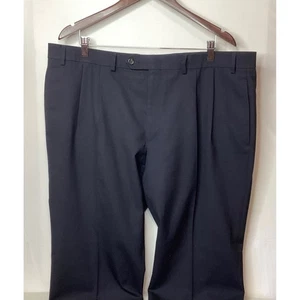 Pantalones de vestir para hombre plisados delanteros puños pantalones de carrera - Imagen 1 de 14