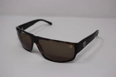 Gafas de sol Tag Heuer TH9007 202 negro tortuga/marrón 61-15-130 marcos solo LEER Foto 1 de 4