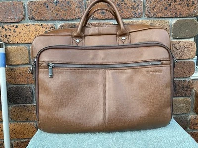 Bolso de hombro/viaje/computadora de cuero Samsonite # Foto 1 de 4