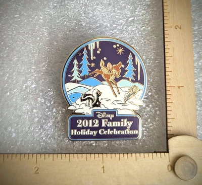 Disney Bambi Flower & Thumper 2012 Family Holiday Celebration Pin & freebie  - Image 1 of 2
