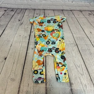 Mameluco Posh Peanut Monster Truck Ice Cream Bamboo Talla: 0-3M Usado - Imagen 1 de 3
