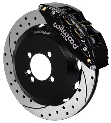 WILWOOD DISC BRAKE KIT,FRONT,MINI-COOPER,13" DRILLED ROTORS,6 PISTON CALIPERS - Image 1 of 3